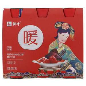蒙牛阿胶红枣枸杞红糖复合口味风味酸牛乳
