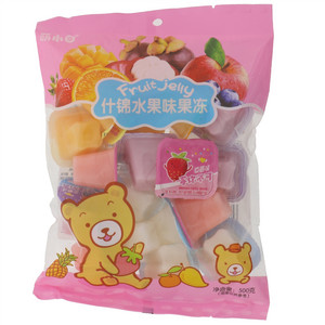 萌小白什锦味果冻