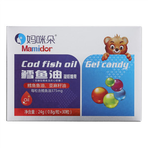 妈咪朵鳕鱼油凝胶糖果