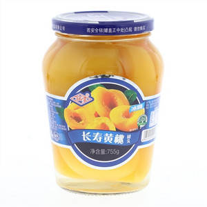玉石潭长寿黄桃罐头