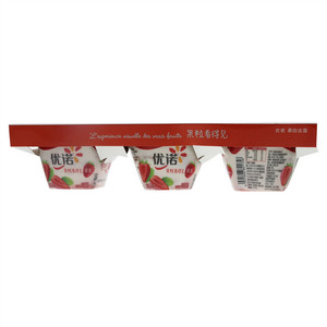 Yoplait优诺果粒看得见草莓风味酸乳