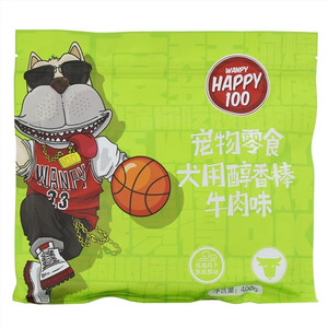 WANPY HAPPY100宠物零食犬用醇香棒牛肉味