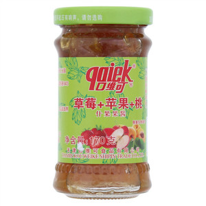 qoiek 口维可草莓+苹果+桃什锦果酱