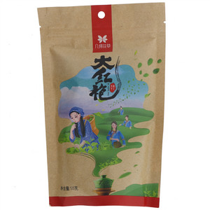 几何花草大红袍