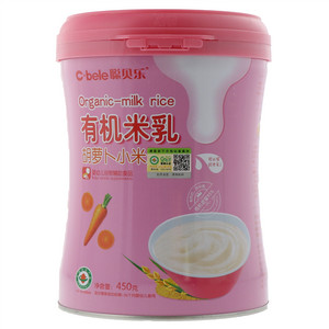 聪贝乐胡萝卜小米有机米乳