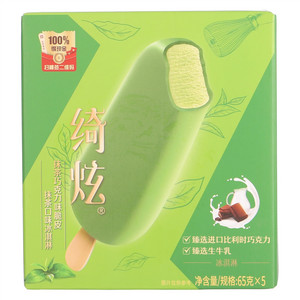 伊利绮炫抹茶巧克力味脆皮+抹茶口味冰淇淋