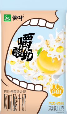 蒙牛燕麦+黄桃风味酸牛奶