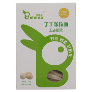 贝乐麦五谷蛋黄手工颗粒面