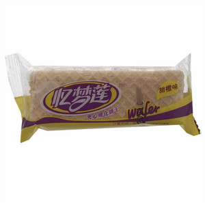 忆梦莲甜橙味夹心威化饼干