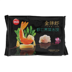 思念虾仁荠菜水饺