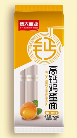 博大鸡蛋面花色挂面