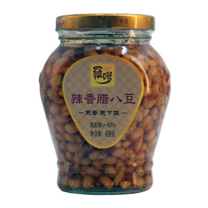 羅嗲458克香辣腊八豆
