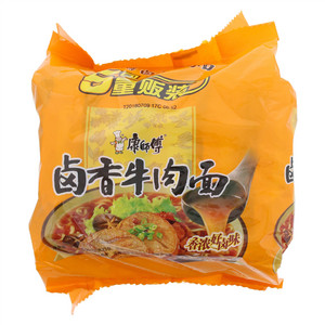 康师傅卤香牛肉袋面5包入