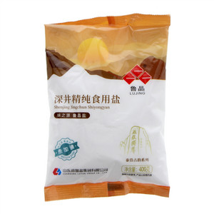 鲁晶牌未加碘深井精纯食用盐（泰岱古韵系列）
