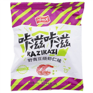 鸿四方野青豆烧虾仁味方便面
