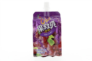 喜之郎CiCi258克红葡萄味果粒爽饮料