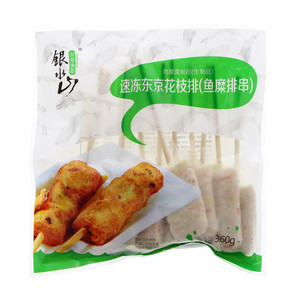 银水山速冻东京花枝排（鱼糜排串）