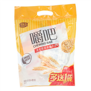 君乐宝嚼吧燕麦粒巴氏杀菌热处理风味酸牛奶