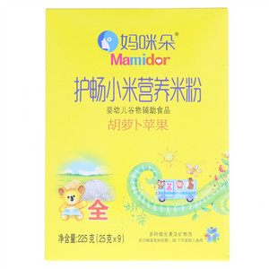 妈咪朵胡萝卜苹果护畅小米营养米粉