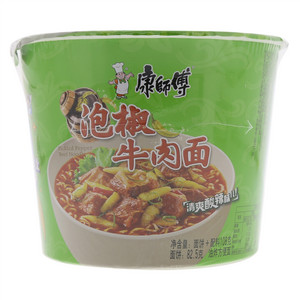 康师傅老坛泡椒烧牛肉面