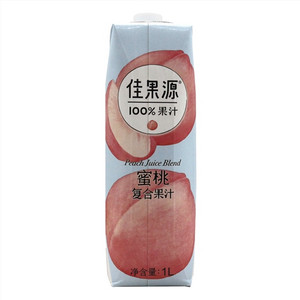 佳果源100%蜜桃复合果汁1L