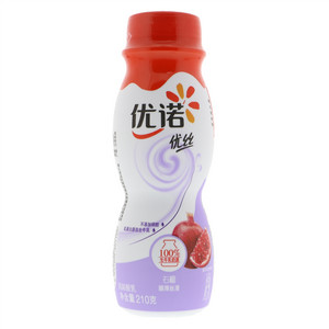 优诺优丝石榴风味酸乳(瓶装)210克