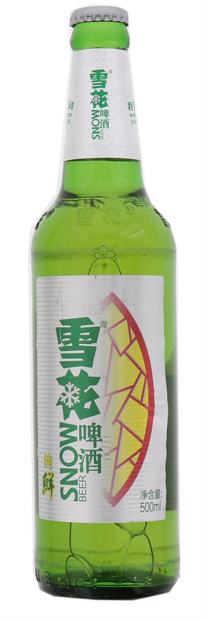 雪花纯鲜啤酒500ml