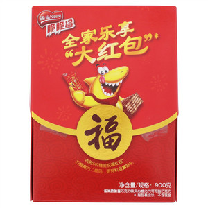 雀巢Nestlē脆脆鲨巧克力味夹心威化代可可脂巧克力礼盒装