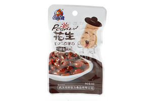 自游自在武汉黑鸭风味花生28克