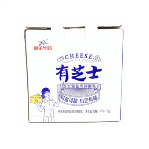 菊乐牛奶芝士海盐风味酸乳