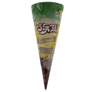 伊利巧乐兹抹茶芝士口味脆筒冰淇淋