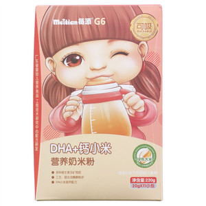 每添G6DHA+钙小米营养奶米粉