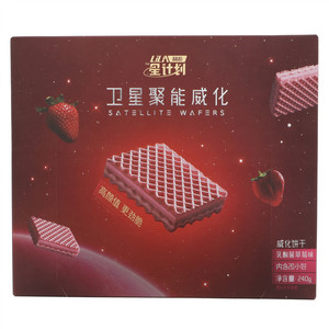 利拉星计划乳酸菌草莓味卫星聚能威化饼干