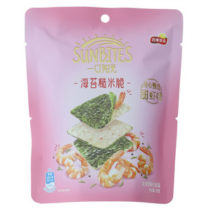 一口阳光海苔糙米脆甜虾味18克*20袋