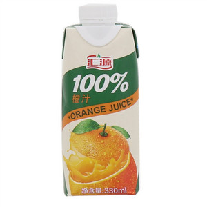 汇源100%橙汁330ml