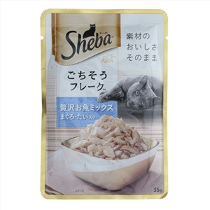 Sheba希宝甄选肉块软包罐头吞拿鱼及巴丁鱼成猫猫粮