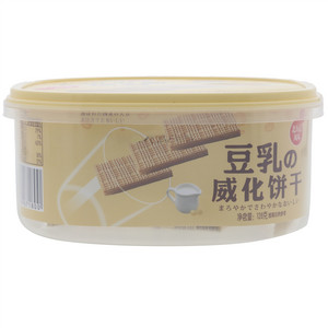 萌小白豆乳味威化饼干