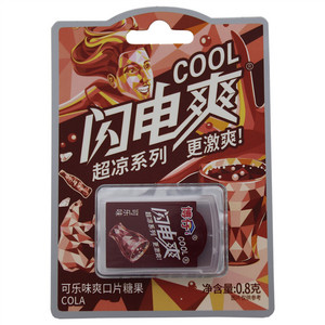 闪电爽博仔可乐味爽口片糖果