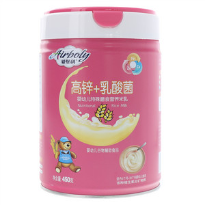 爱堡利高锌+乳酸菌婴幼儿特殊膳食营养米乳