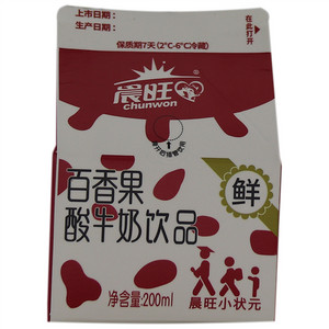 晨旺百香果酸牛奶饮品