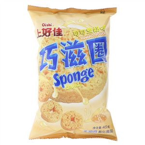 上好佳巧滋圈可可豆奶味非油炸膨化食品