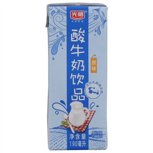 光明原味酸牛奶饮品