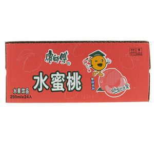 康师傅水蜜桃水果饮品250ml×24入
