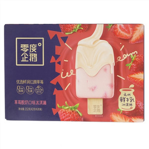 零度企鹅草莓酸奶口味冰淇淋（彩盒）