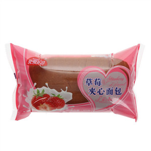 非爱不可草莓味夹心面包