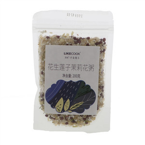 艾谷花生莲子茉莉花粥