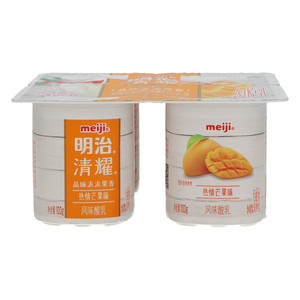 meiji明治清耀热情芒果味风味酸乳