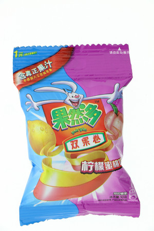 果然多双果卷柠檬蜜桃味