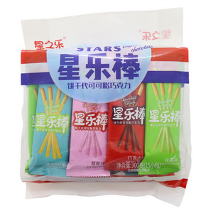 星之乐星乐棒饼干代可可脂巧克力