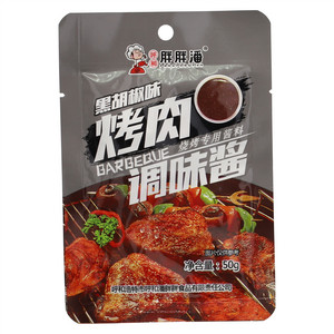 呼和胖胖潘黑胡椒味烤肉调味酱